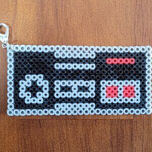 NES Controller Mini Perler Beads Keychain/Pendant